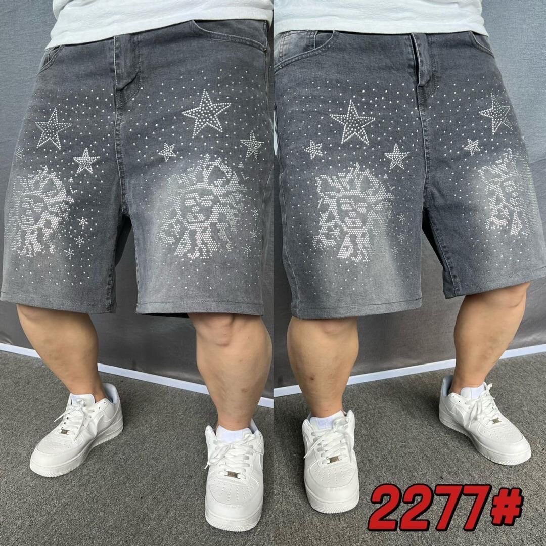 Shorts en jean avec strass