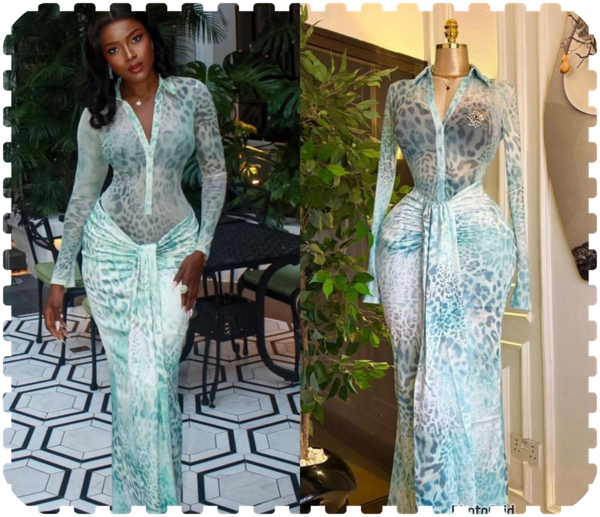 Robe élégante imprimée