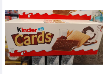 Kinder cards 128g imported