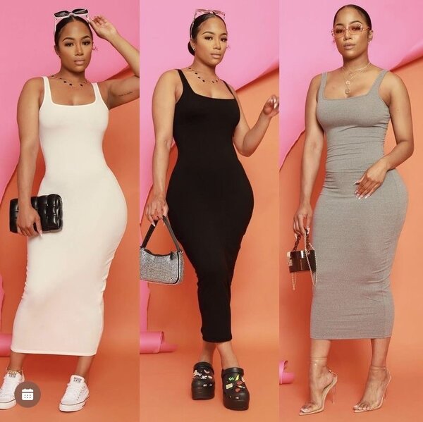 Robe moulante basique pour femmes