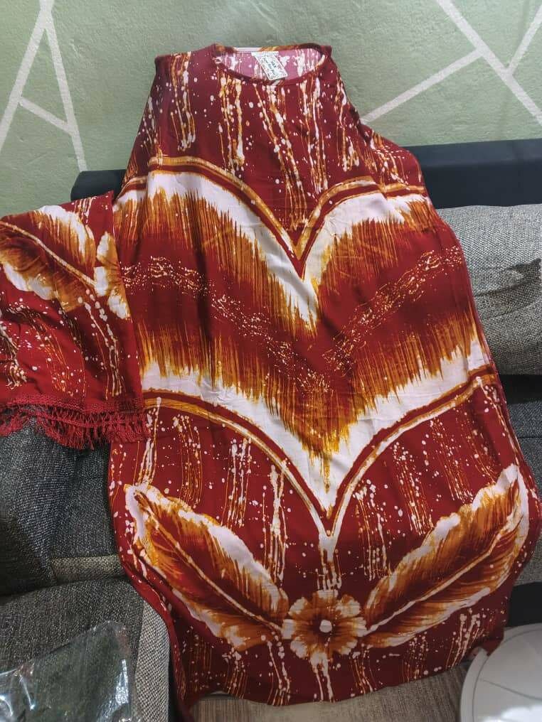 Robe longue à imprimé vibrant