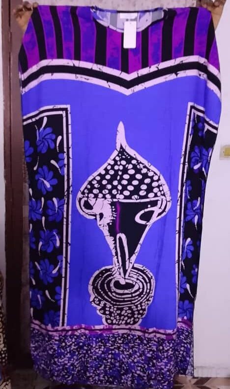 Robe longue africaine colorée