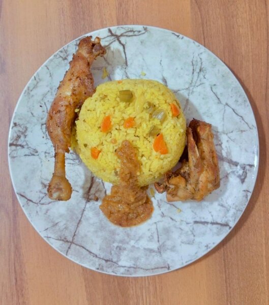 Poulet et de riz au légumes