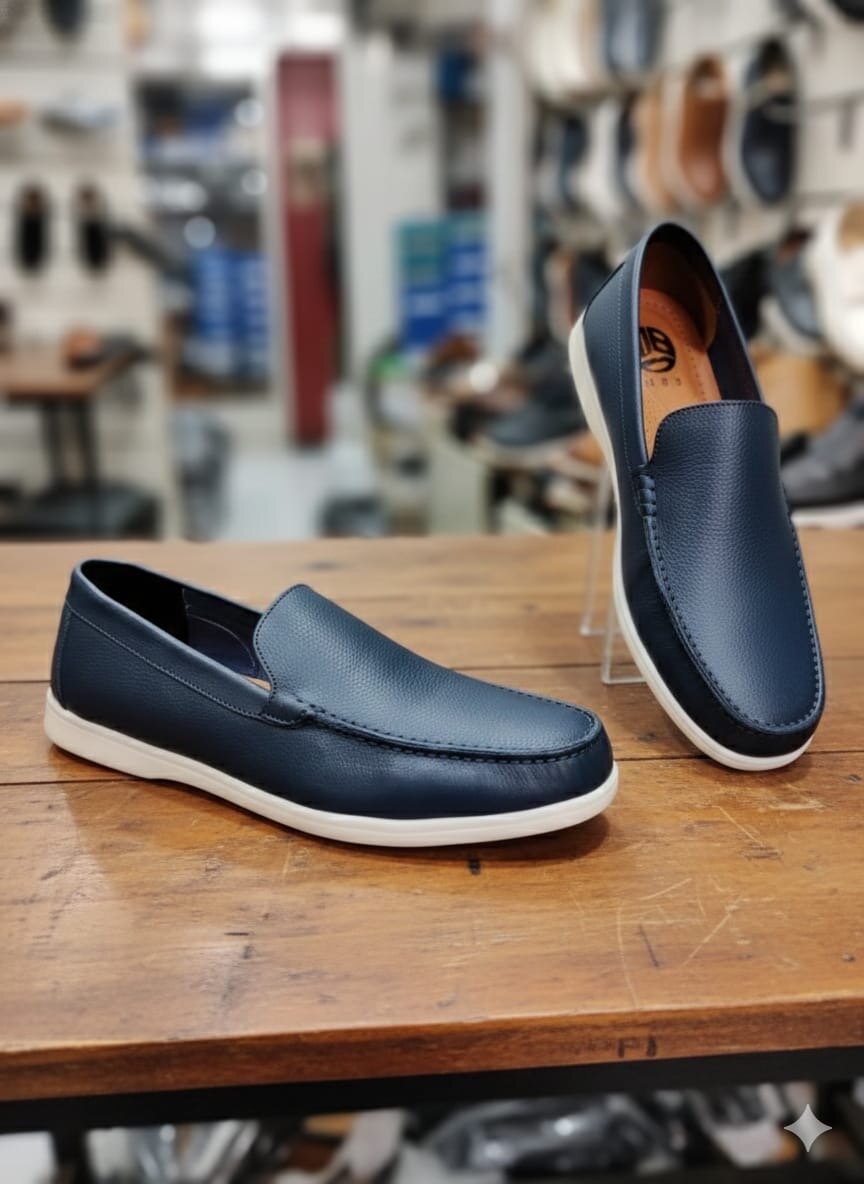 Mocassins élégants en cuir