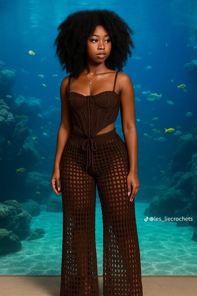 Combinaison en crochet tendance