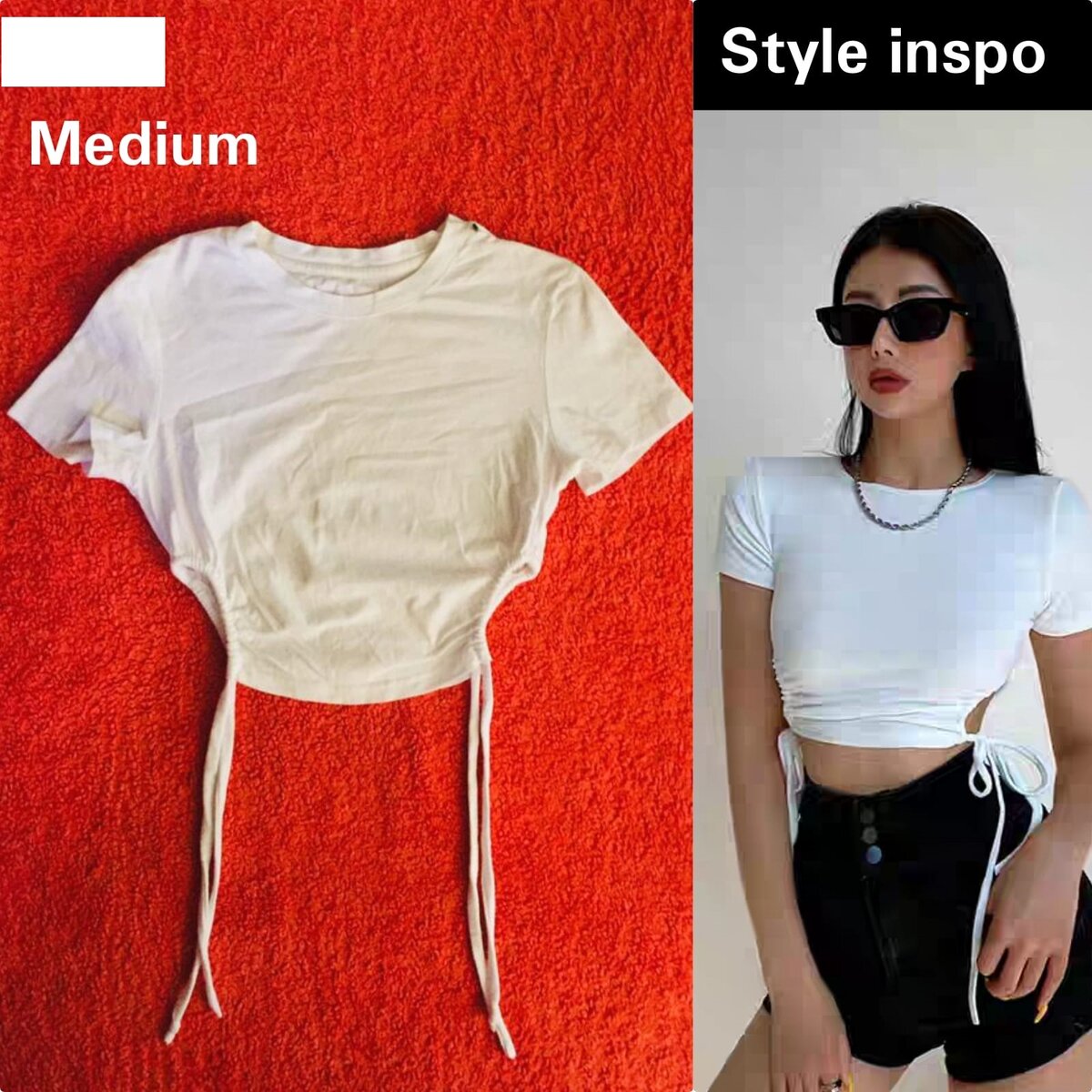 Salaula crop tops and tops