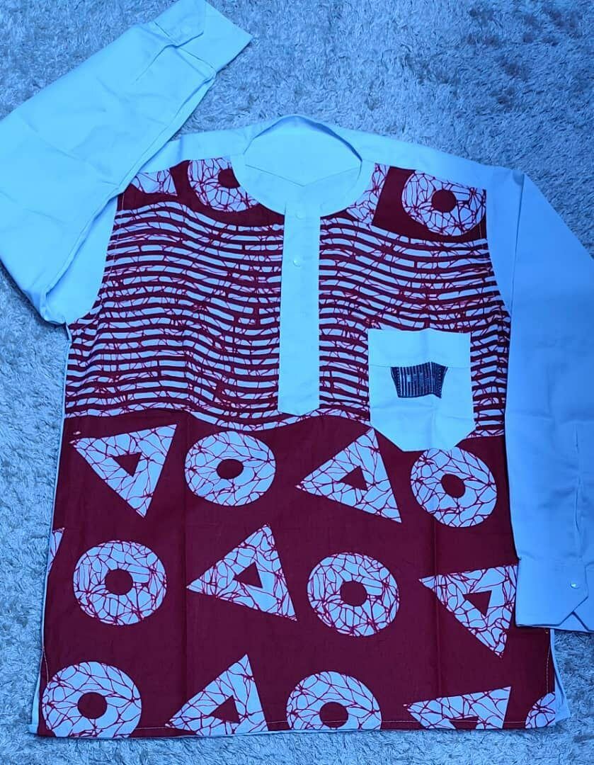 Chemise en tissu africain