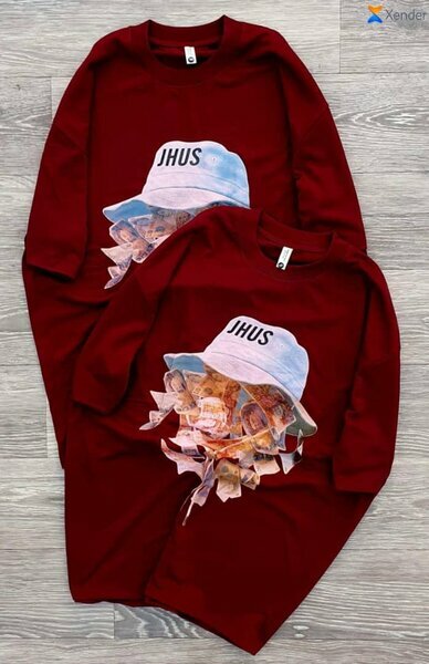 T-shirt JHUS rouge femme