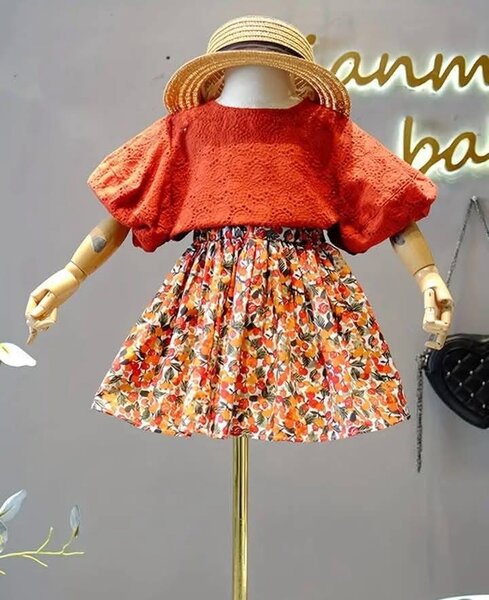 Ensemble fille été coloré