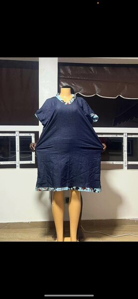 Robe bleue ample chic