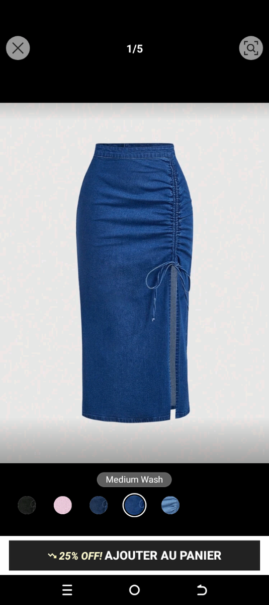 Jupe crayon taille haute