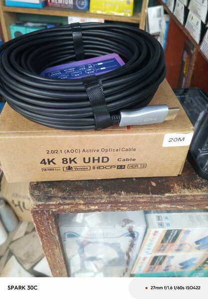 Câble Optique HDMI 4K 8K UHD 20m