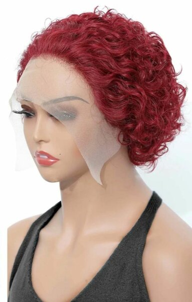Perruque Bouclée Rouge Lace