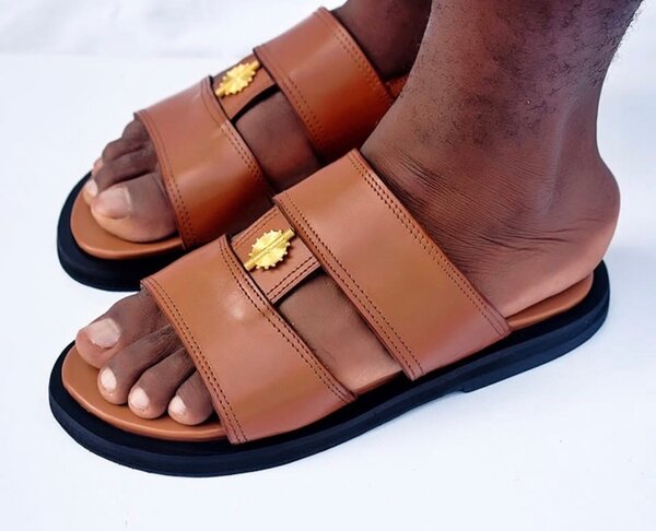 Sandale en cuir pour homme