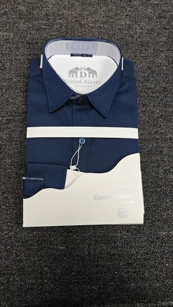 Chemise Classique Homme Bleue