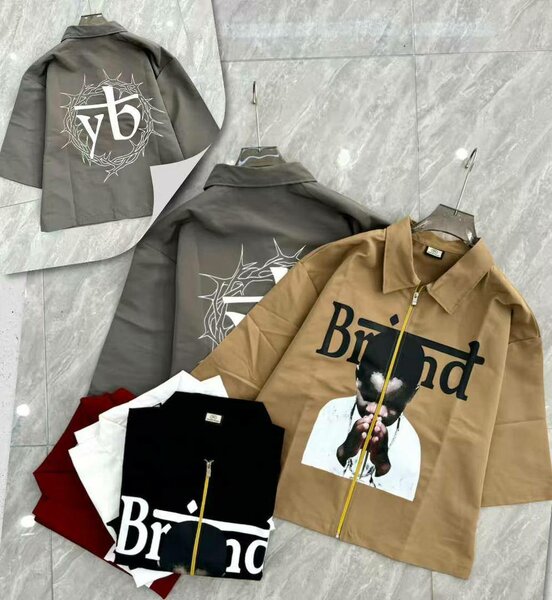 Chemise à manches courtes tendance