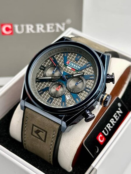 Montre Homme CURREN Cuir Marron