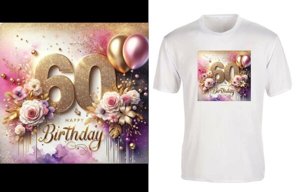 T-shirt Anniversaire 60 Ans