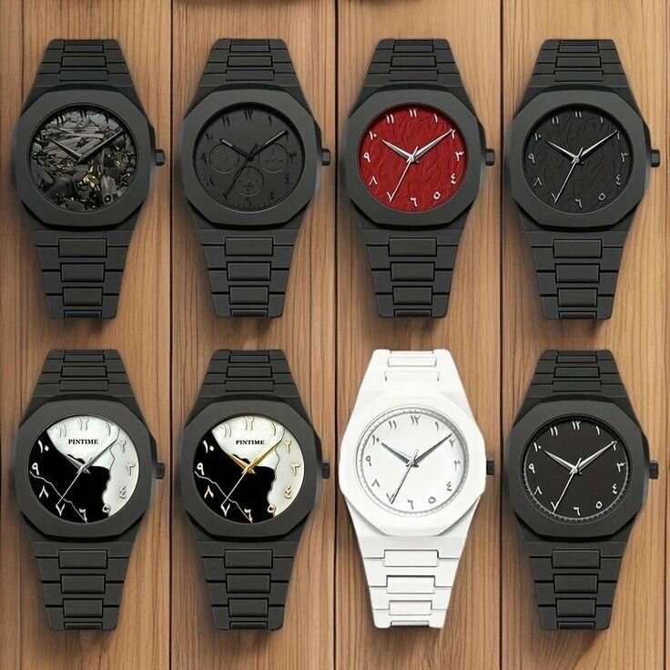 Montre élégante en acier inoxydable