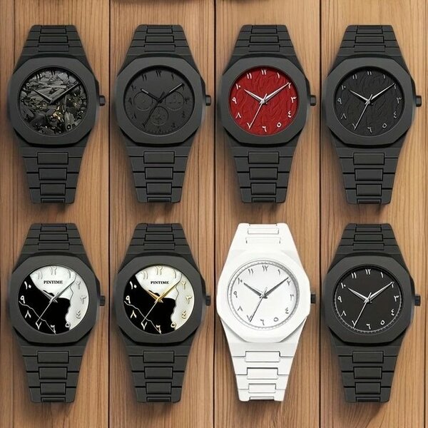 Montre élégante en acier inoxydable