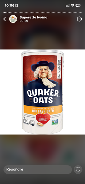 Quaker Avoine Old Fashioned