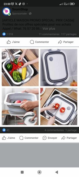 Planche à découper 2 en 1