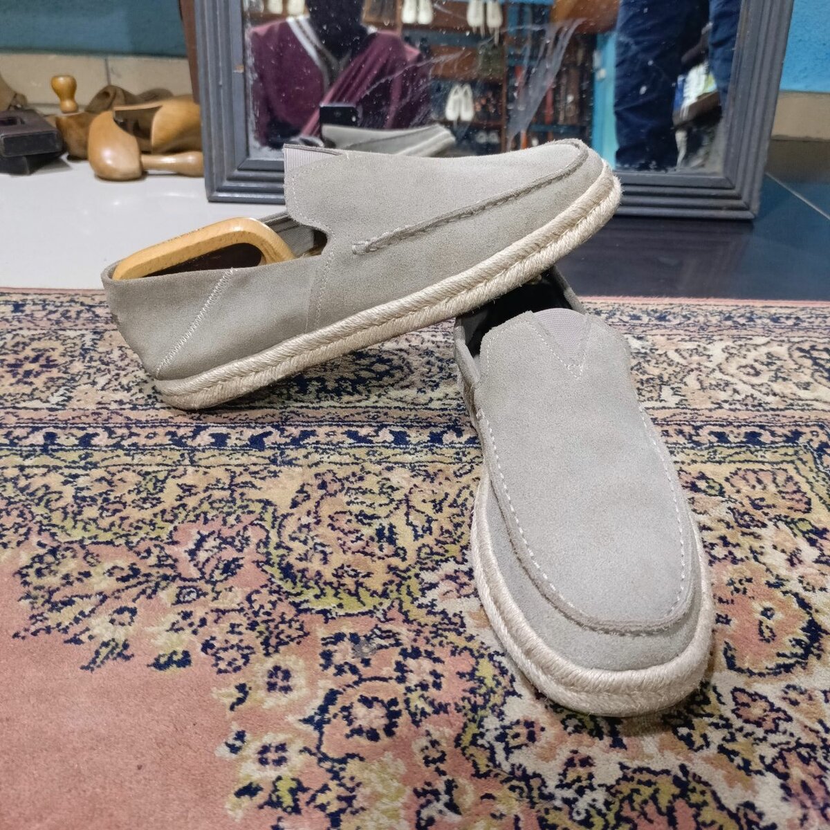 Mocassins d'été en daim confortables