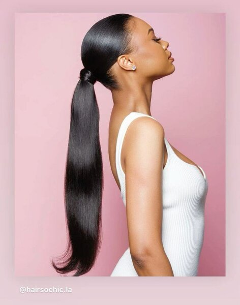 Postiche naturelle long 16