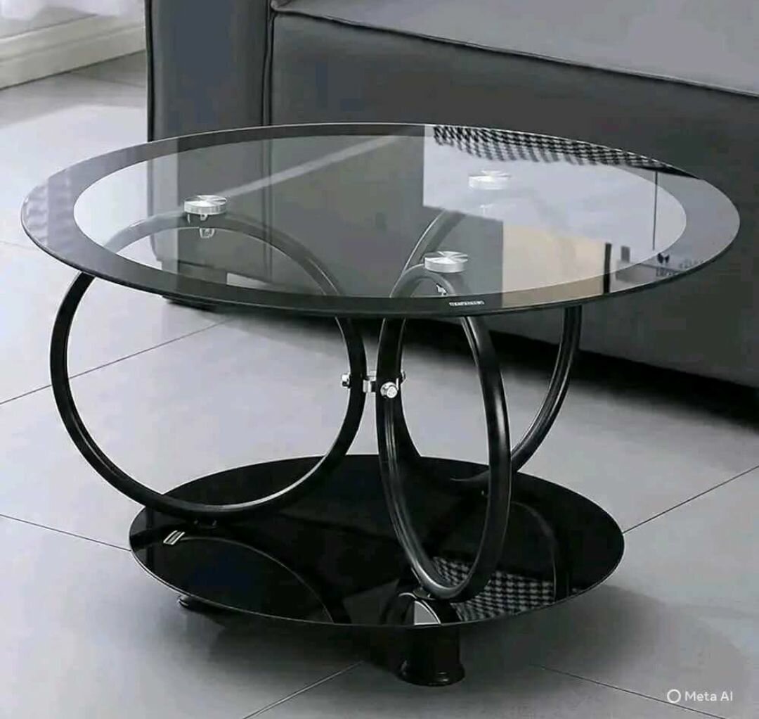 Table basse moderne en verre
