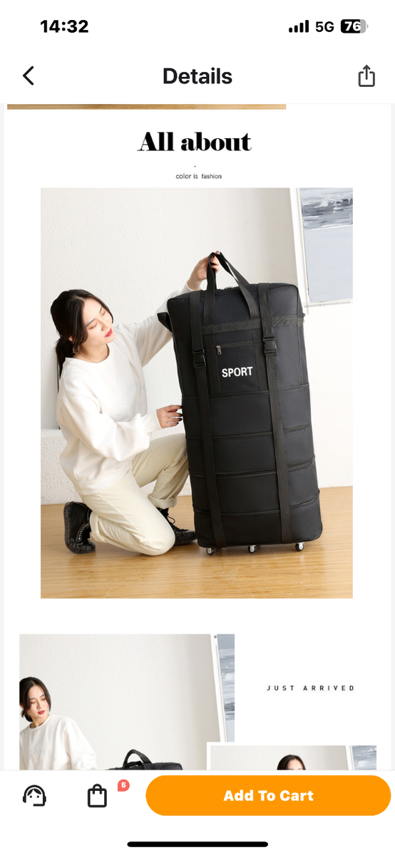 Wheeled luggage bags