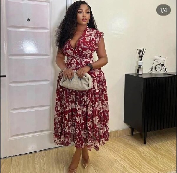 Robe longue florale élégante