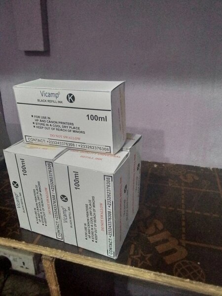 VICAMP K (Medium) BLACK UNIVERSAL REFILL INK