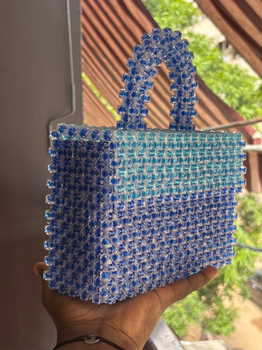 Sac en perles crystal