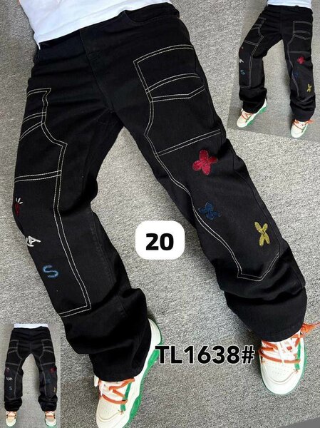 Pantalons streetwear brodés
