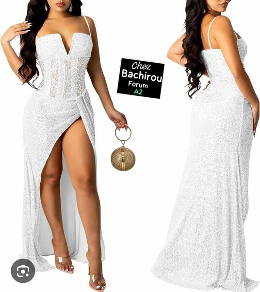 Robe de soirée scintillante