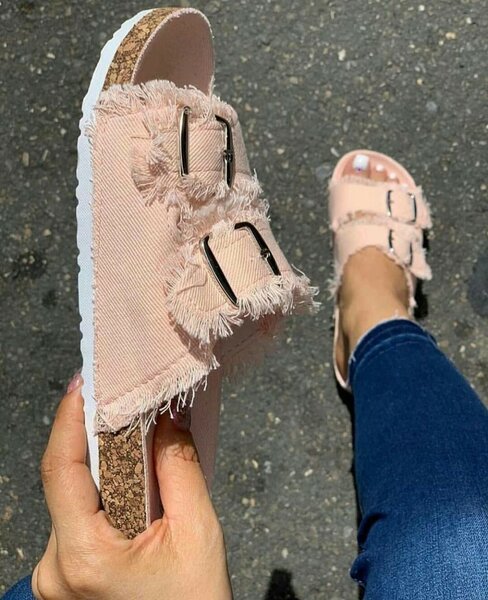 Sandales décontractées en denim