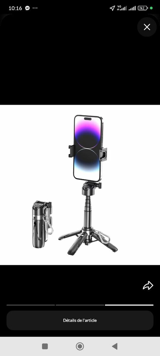 Trépied Selfie Bluetooth Portable