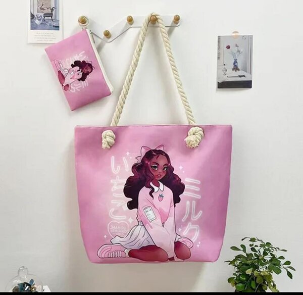 Sac cabas artistique en toile