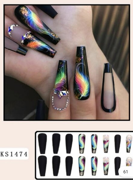 Ongles Press-On Art Fantaisie