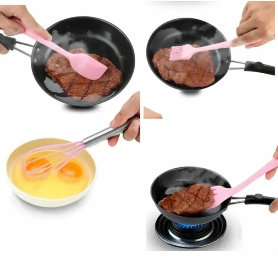 5-Piece Silicone Kitchen Tool Set
