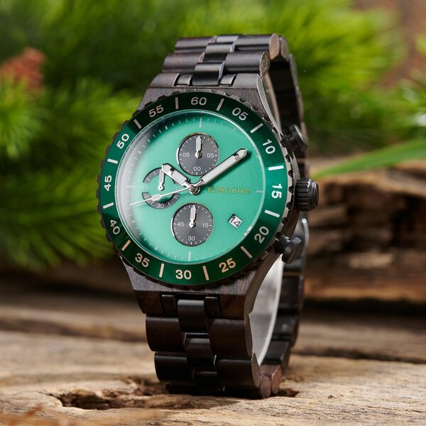 Montre en Bois Multifonction