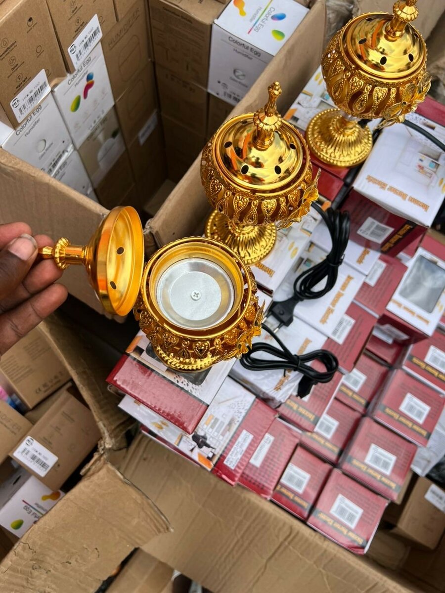 Encensoir Électrique Doré Luxueux