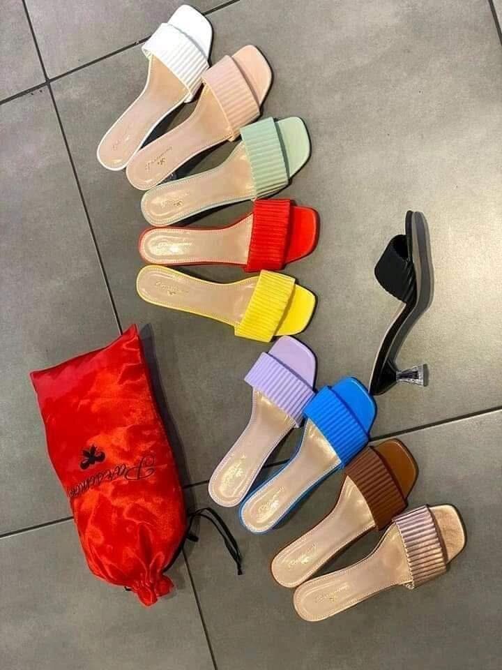 Mules colorées pour femme