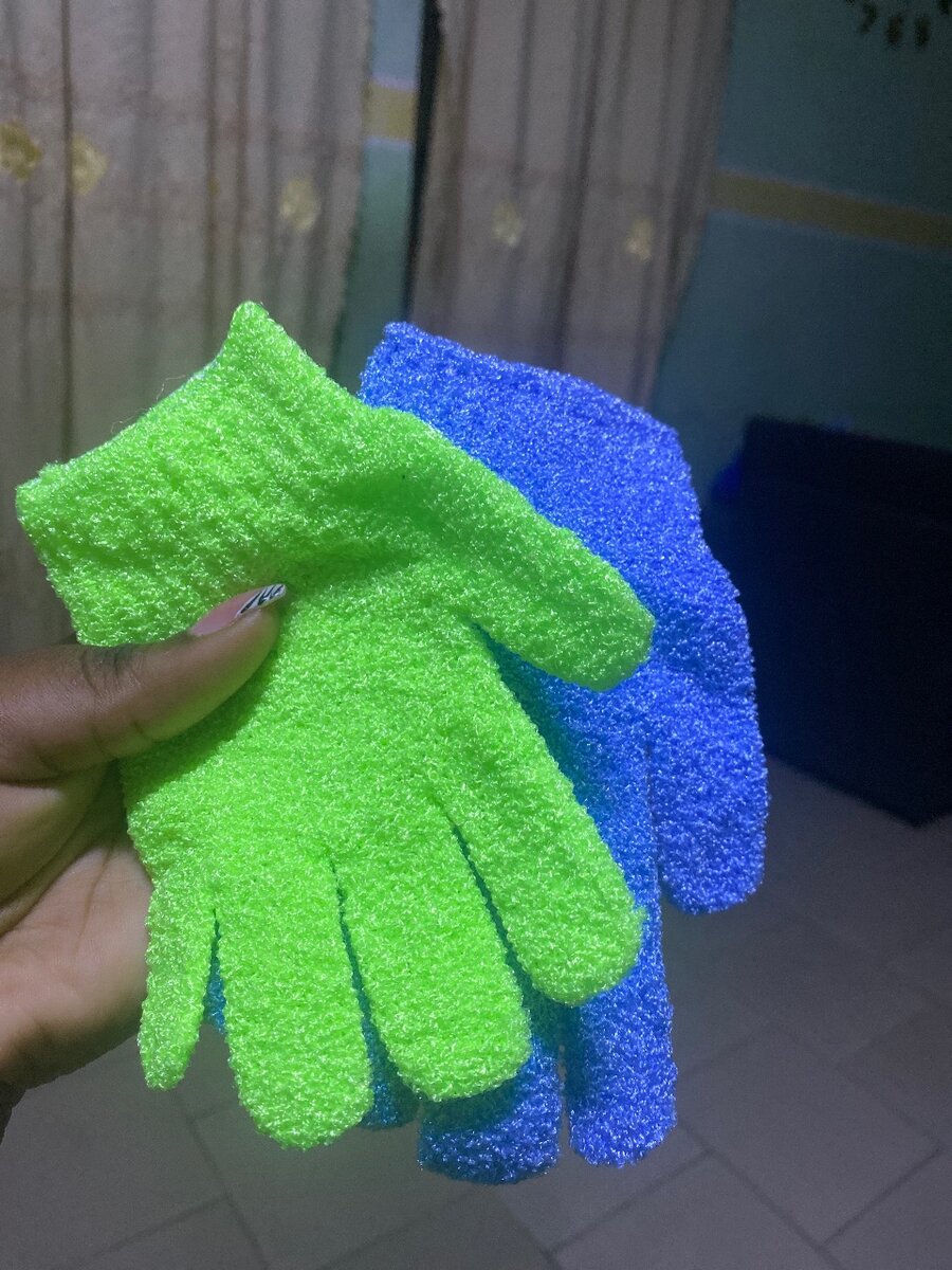 Gants de Bain Exfoliants Colorés