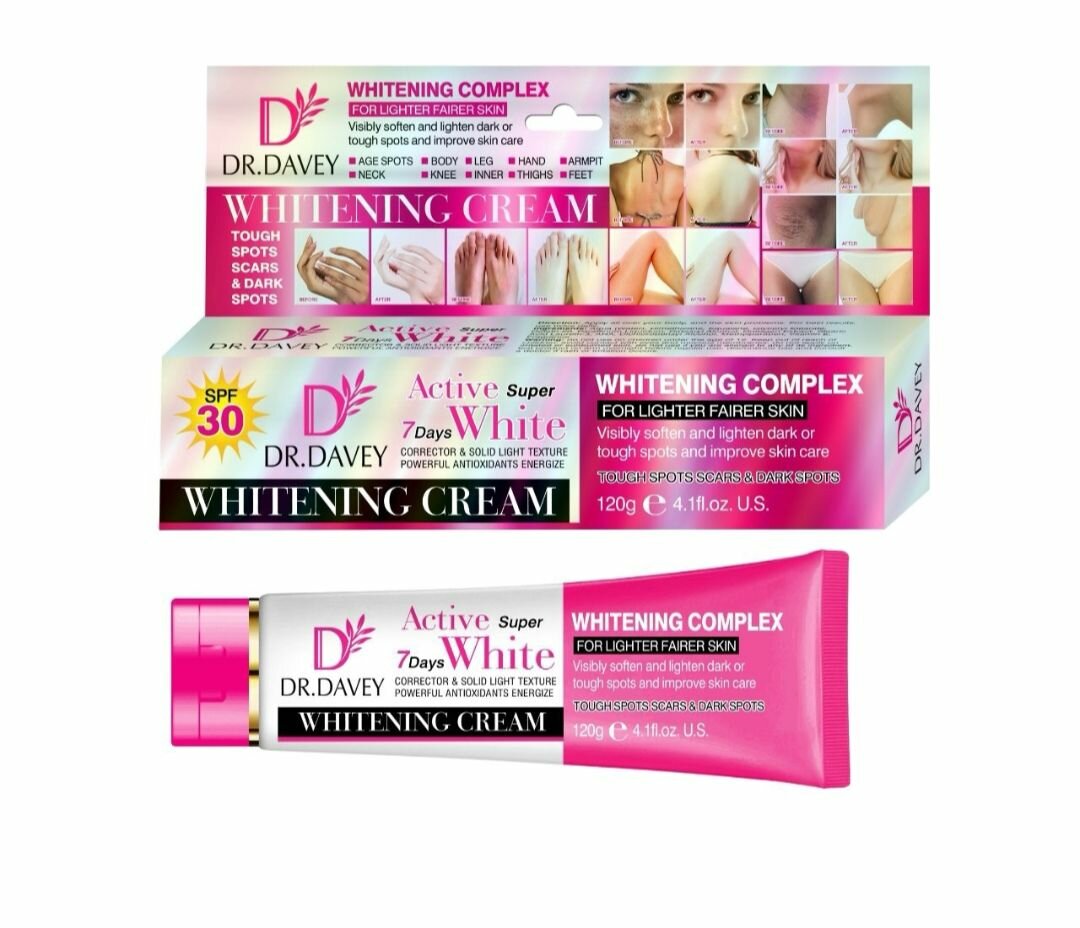 Dr. Davey whitening complex for dark knuckle, feet,thigh etc