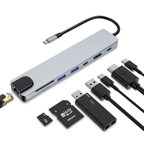 Adaptateur USB-C 8-en-1