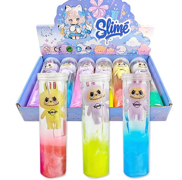 Slime coloré avec figurine