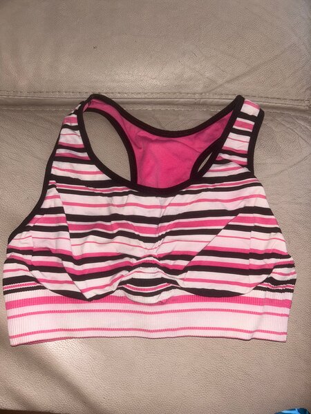 Brassière rayée sport