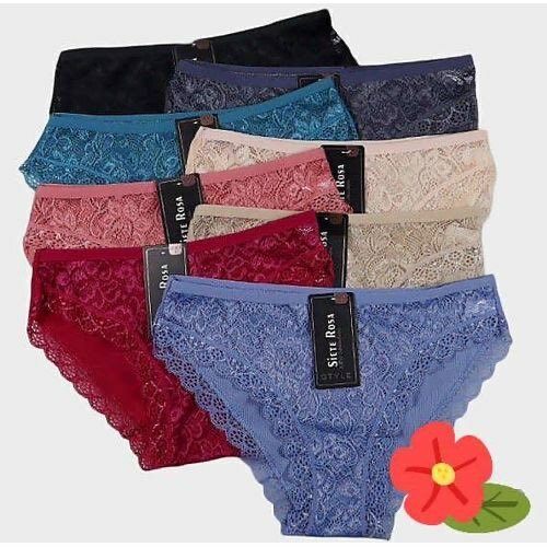Ladies Panties Set DD - 6 Pieces - Multicolour