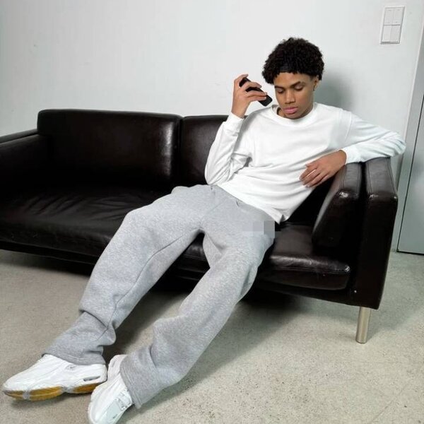 Pantalon de jogging gris homme